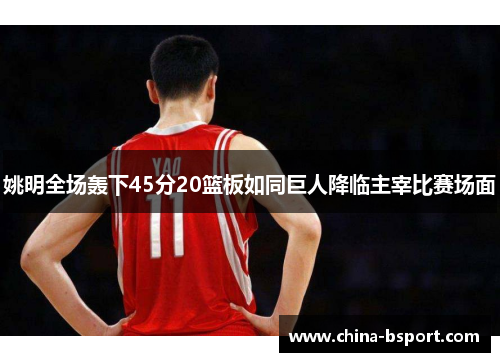 姚明全场轰下45分20篮板如同巨人降临主宰比赛场面