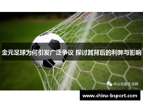 金元足球为何引发广泛争议 探讨其背后的利弊与影响