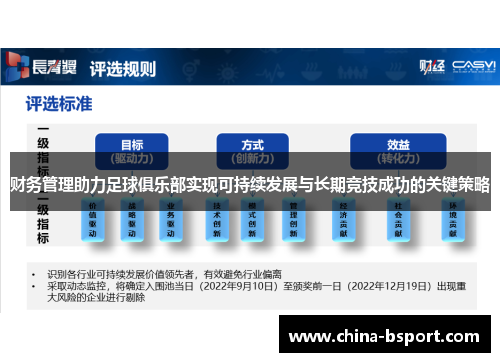 财务管理助力足球俱乐部实现可持续发展与长期竞技成功的关键策略