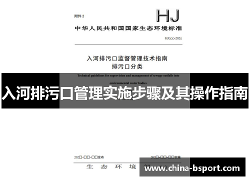 入河排污口管理实施步骤及其操作指南
